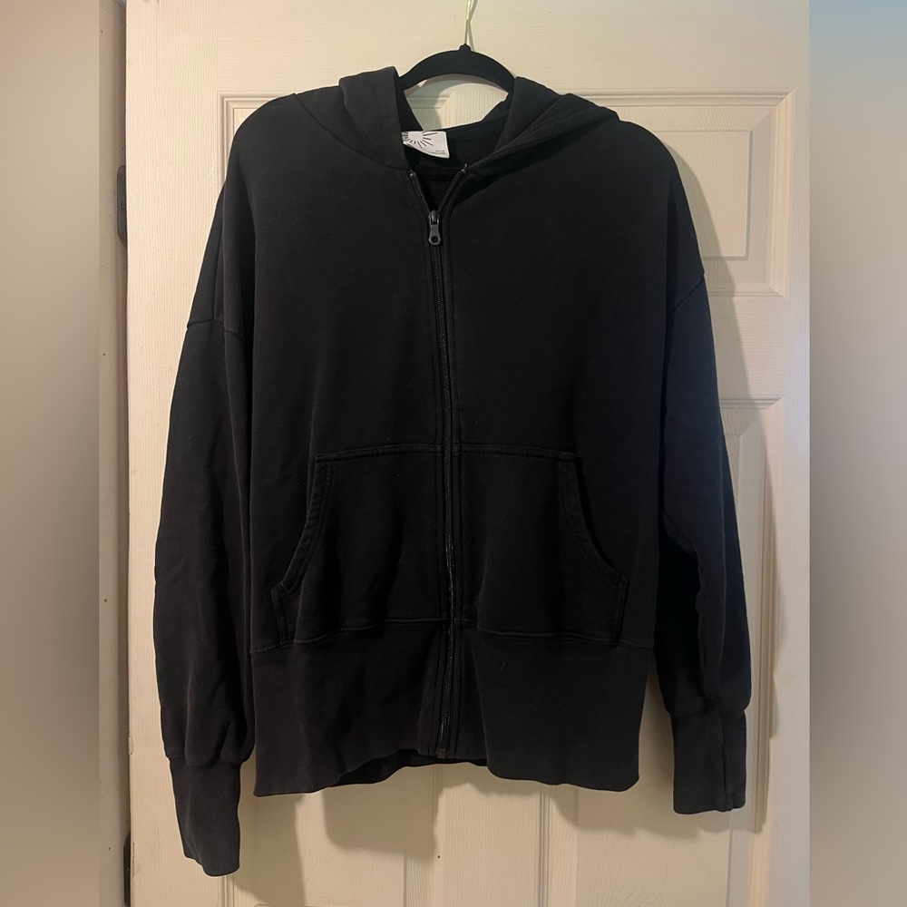 Black Zip Up Hoodie